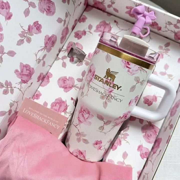 🛍️ Stanley x LoveShackFancy Mini Tumbler 20oz | Original Gift Box & Accessories waodeals