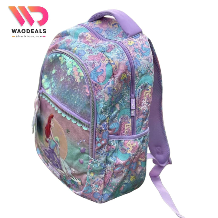 🧜‍♀️Original Smiggle 17-Inch The Little Mermaid School Backpack For Girls Fun Fair Classic Bagpack🎒✨ waodeals