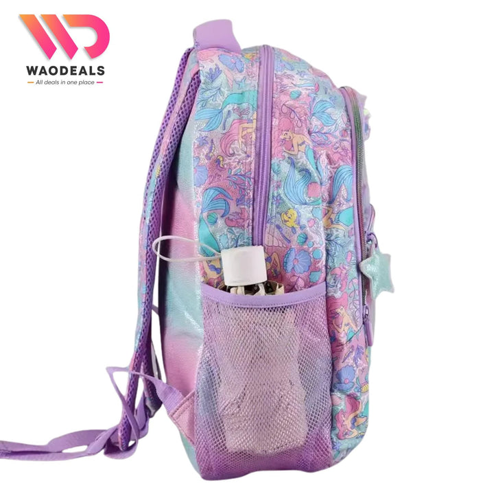 🧜‍♀️Original Smiggle 17-Inch The Little Mermaid School Backpack For Girls Fun Fair Classic Bagpack🎒✨ waodeals