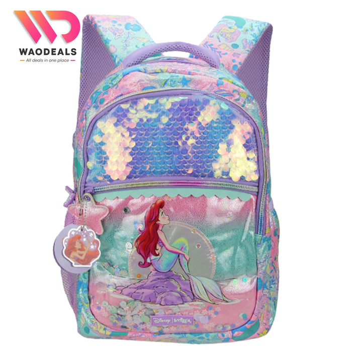 🧜‍♀️Original Smiggle 17-Inch The Little Mermaid School Backpack For Girls Fun Fair Classic Bagpack🎒✨ waodeals