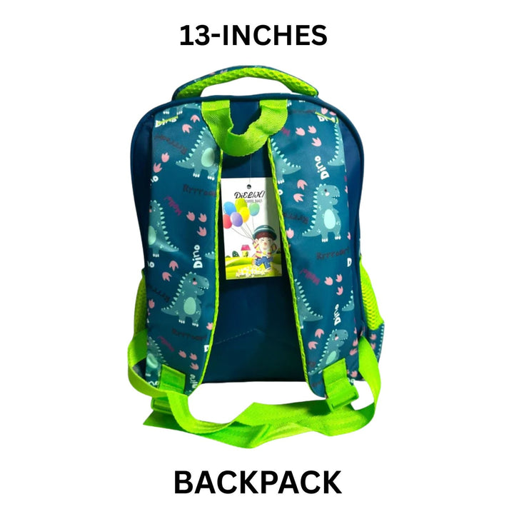🦖 13 Inches 3D Dino School Bag 🎒 for Nursery to KG Boys waodeals