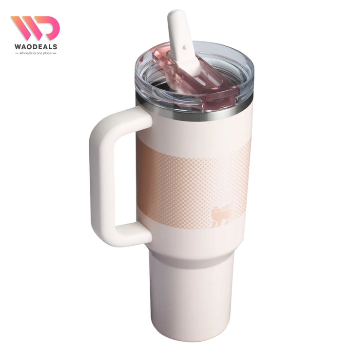 Stanley Quencher ProTour Flip Straw Tumbler 40oz Rose Quartz Fade | Original Dubai Import waodeals