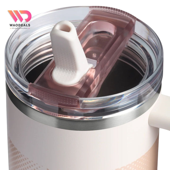 Stanley Quencher ProTour Flip Straw Tumbler 40oz Rose Quartz Fade | Original Dubai Import waodeals