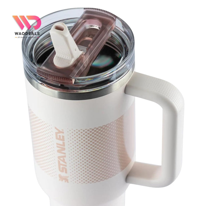 Stanley Quencher ProTour Flip Straw Tumbler 40oz Rose Quartz Fade | Original Dubai Import waodeals