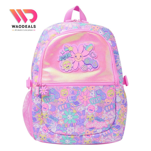 🎀 Original Smiggle 17-Inch Sunflower School Backpack 🎒✨ waodeals