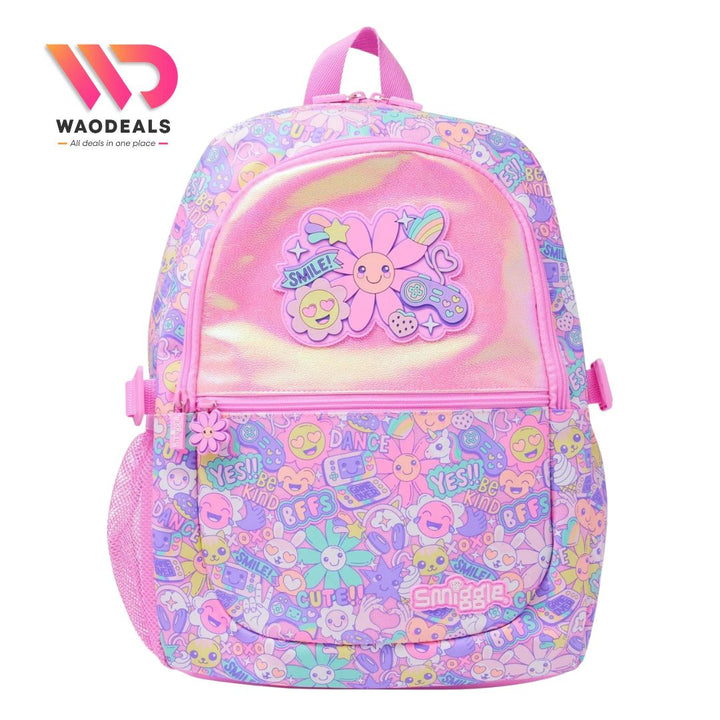 🎀 Original Smiggle 17-Inch Sunflower School Backpack 🎒✨ waodeals
