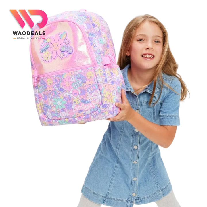 🎀 Original Smiggle 17-Inch Sunflower School Backpack 🎒✨ waodeals
