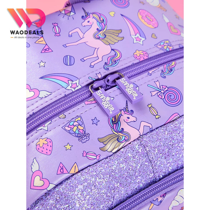 ✨🦄 Original Smiggle 17 Inch Unicorn School Backpack for Girls Fun Fair Classic Kids School Bag🎀🎡 waodeals