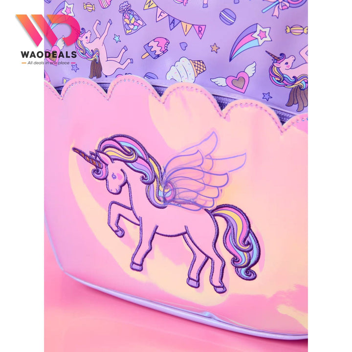 ✨🦄 Original Smiggle 17 Inch Unicorn School Backpack for Girls Fun Fair Classic Kids School Bag🎀🎡 waodeals