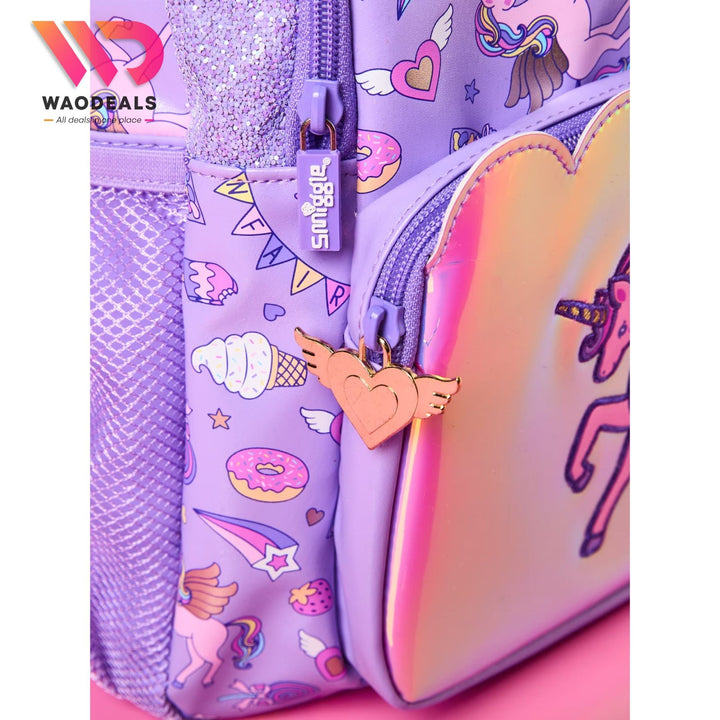 ✨🦄 Original Smiggle 17 Inch Unicorn School Backpack for Girls Fun Fair Classic Kids School Bag🎀🎡 waodeals