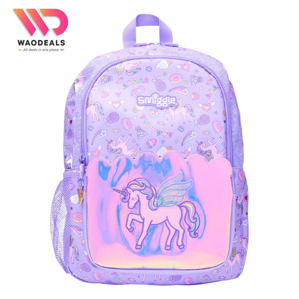 ✨🦄 Original Smiggle 17 Inch Unicorn School Backpack for Girls Fun Fair Classic Kids School Bag🎀🎡 waodeals
