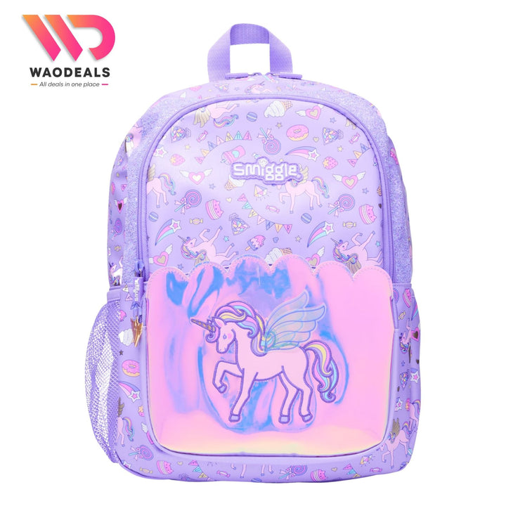 ✨🦄 Original Smiggle 17 Inch Unicorn School Backpack for Girls Fun Fair Classic Kids School Bag🎀🎡 waodeals