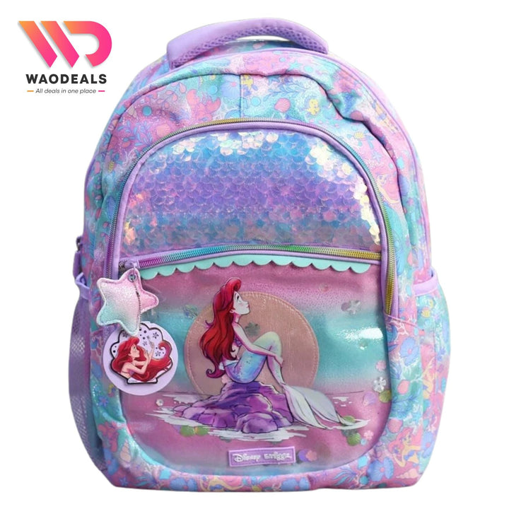🧜‍♀️Original Smiggle 17-Inch The Little Mermaid School Backpack For Girls Fun Fair Classic Bagpack🎒✨ waodeals