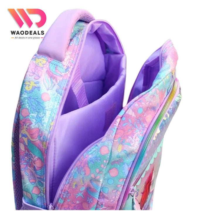 🧜‍♀️Original Smiggle 17-Inch The Little Mermaid School Backpack For Girls Fun Fair Classic Bagpack🎒✨ waodeals