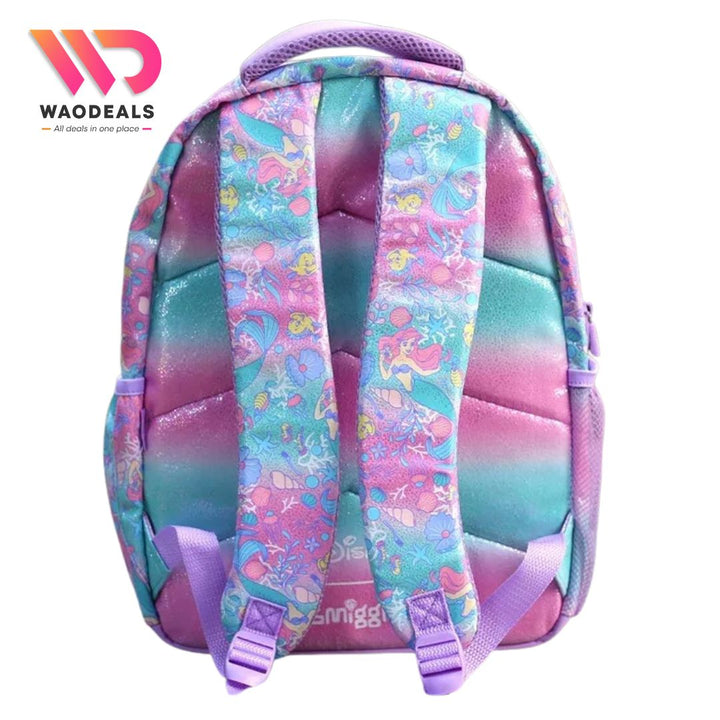 🧜‍♀️Original Smiggle 17-Inch The Little Mermaid School Backpack For Girls Fun Fair Classic Bagpack🎒✨ waodeals