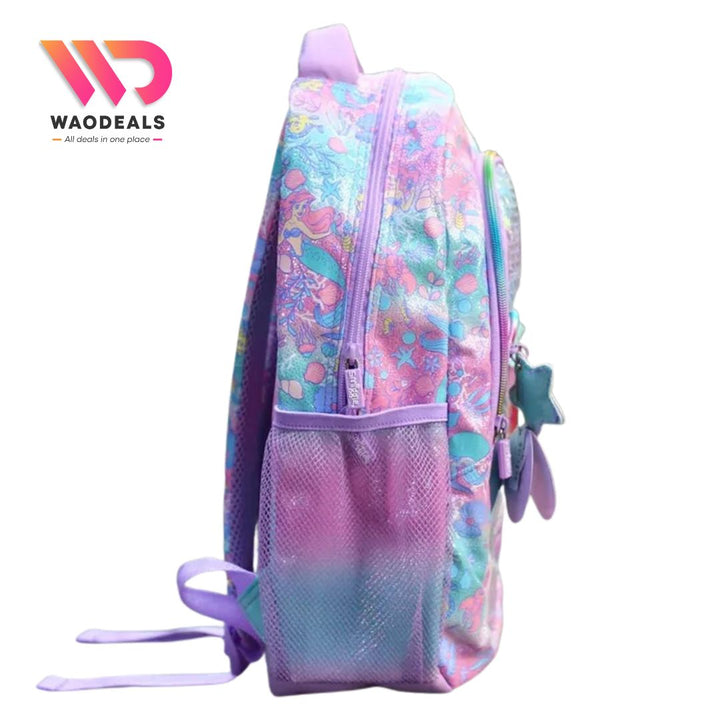 🧜‍♀️Original Smiggle 17-Inch The Little Mermaid School Backpack For Girls Fun Fair Classic Bagpack🎒✨ waodeals