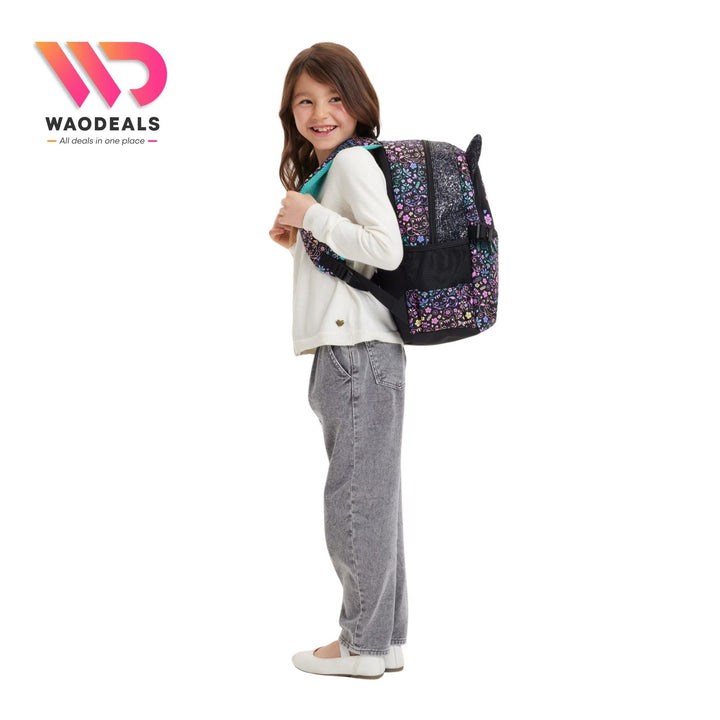 🎒 Original Smiggle 17-Inch Cat Eclipse School Backpack | Classic Kids Bag✨ waodeals