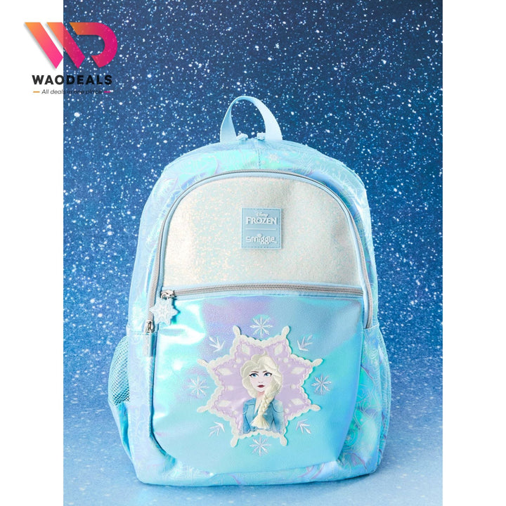 🎒 Original Smiggle 17-Inch Frozen Classic School Backpack | Disney Frozen Girls Bag ✨ waodeals
