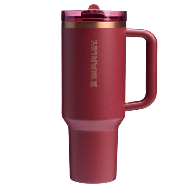 🍷 Stanley Quencher ProTour Flip Straw Tumbler 40oz – Gilded Pomegranate 🧊✨ waodeals