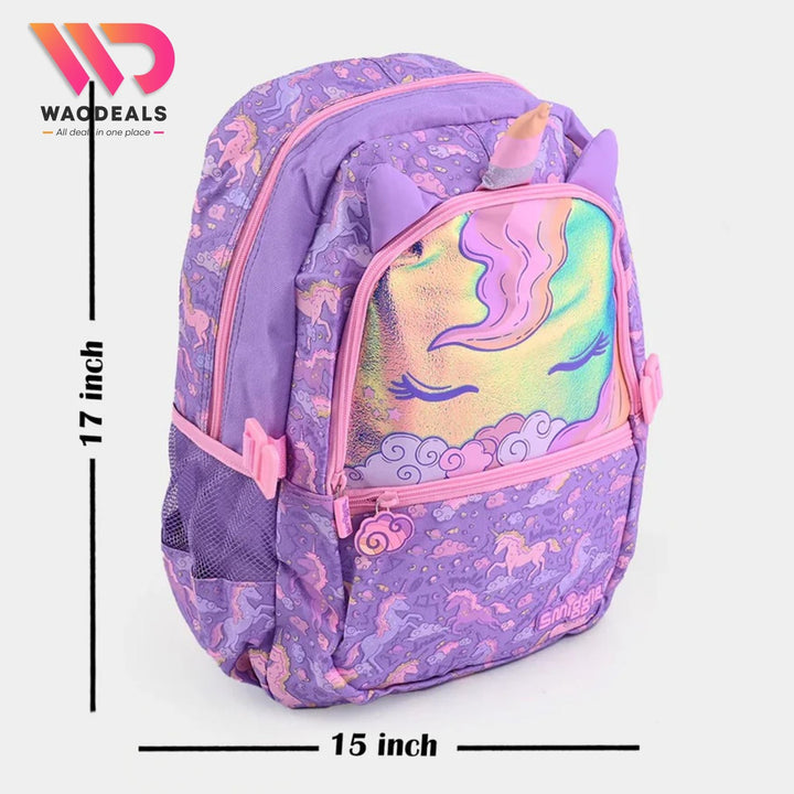 🦄 Original Smiggle 17-Inch Unicorn Eclipse Classic School Backpack | Kids Girls Boys Bag🎒✨ waodeals