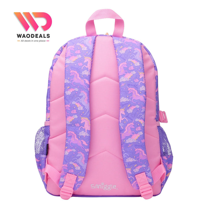 🦄 Original Smiggle 17-Inch Unicorn Eclipse Classic School Backpack | Kids Girls Boys Bag🎒✨ waodeals