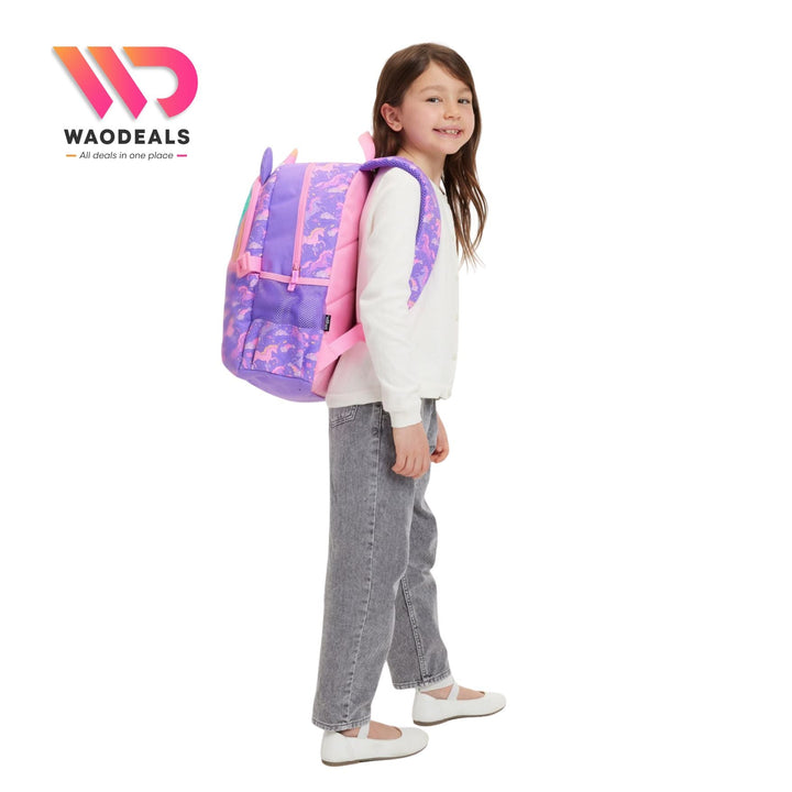 🦄 Original Smiggle 17-Inch Unicorn Eclipse Classic School Backpack | Kids Girls Boys Bag🎒✨ waodeals