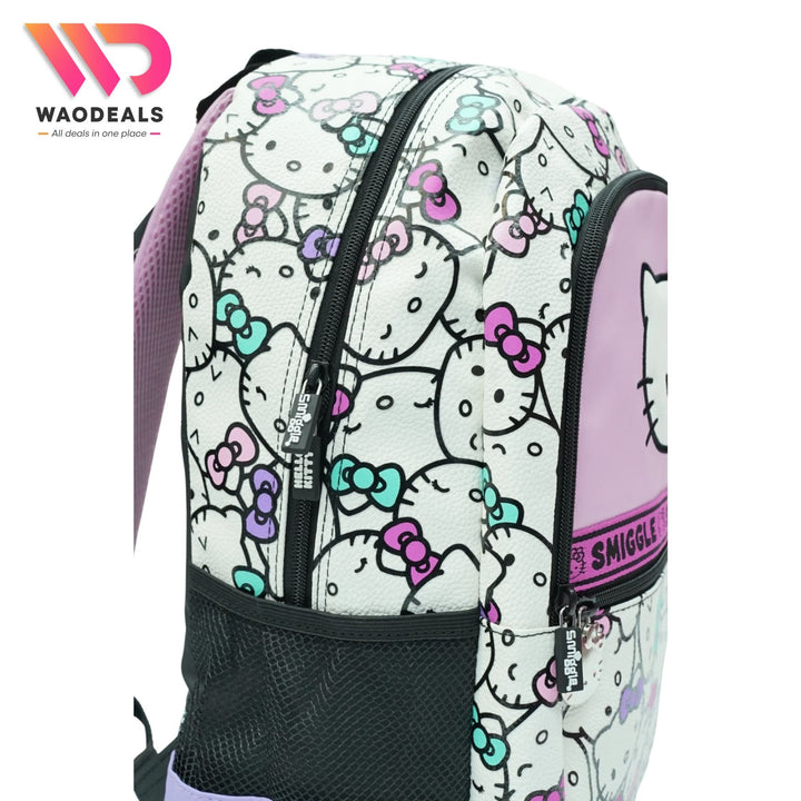 🎒 Original Smiggle 17-Inch Hello Kitty Classic School Backpack✨ waodeals