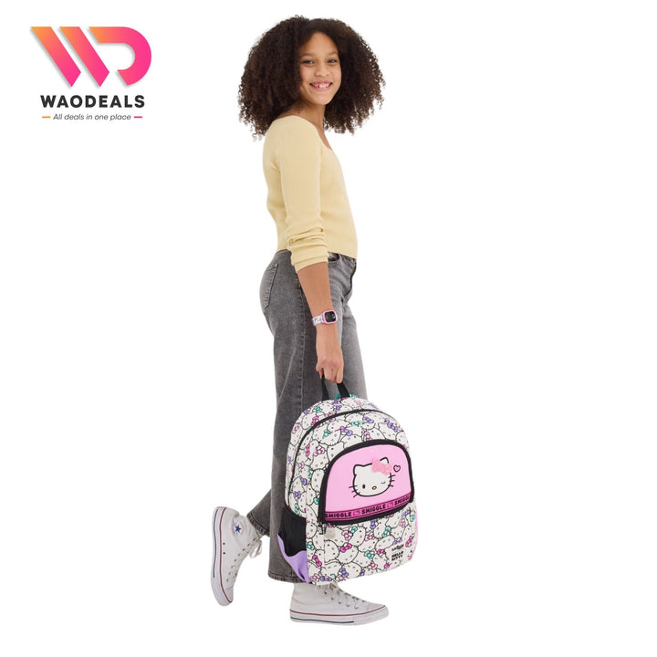 🎒 Original Smiggle 17-Inch Hello Kitty Classic School Backpack✨ waodeals