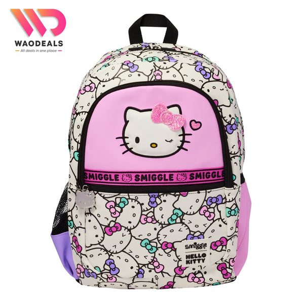 🎒 Original Smiggle 17-Inch Hello Kitty Classic School Backpack✨ waodeals