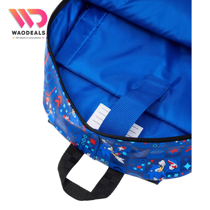 ✨ Original Smiggle 17-Inch Sonic Senior Kids School Backpack Boys Cartoon School Bag waodeals