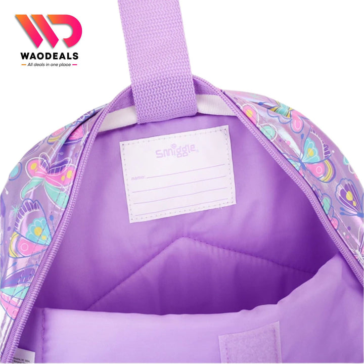 🦋 Original Smiggle 17-Inch Butterfly Backpack for Girls Kids School Bag 🎀✨ waodeals