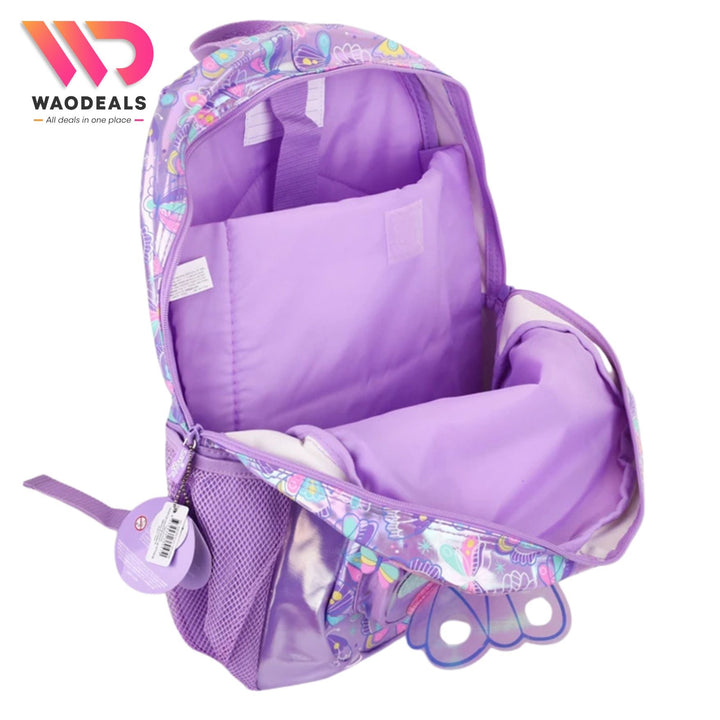 🦋 Original Smiggle 17-Inch Butterfly Backpack for Girls Kids School Bag 🎀✨ waodeals