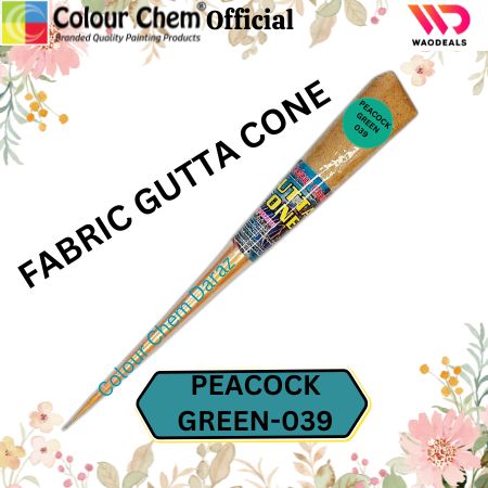 1Pc Colour Chem Fabric Gutta Cone – Premium Outliner for Textile Art on Silk, Cotton, Organza, All Fabrics & More waodeals