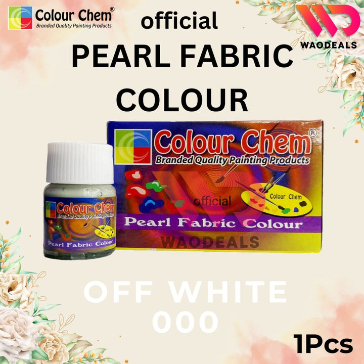 1Pc Colour Chem Pearl Fabric Paint - Metallic Glossy & Shiny Colors for Fabrics | 40 Shades (20ml) waodeals