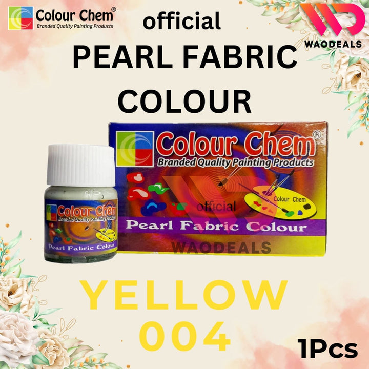1Pc Colour Chem Pearl Fabric Paint - Metallic Glossy & Shiny Colors for Fabrics | 40 Shades (20ml) waodeals