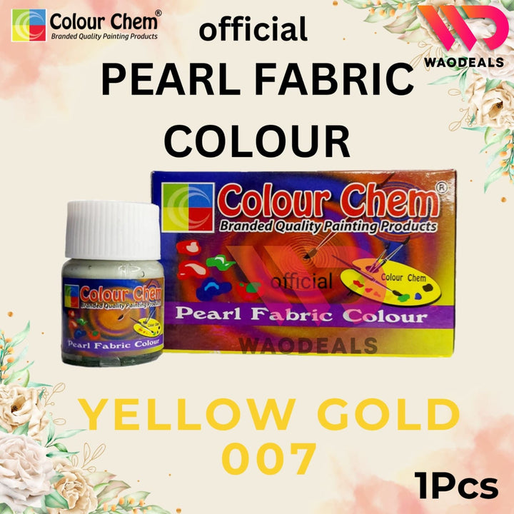 1Pc Colour Chem Pearl Fabric Paint - Metallic Glossy & Shiny Colors for Fabrics | 40 Shades (20ml) waodeals
