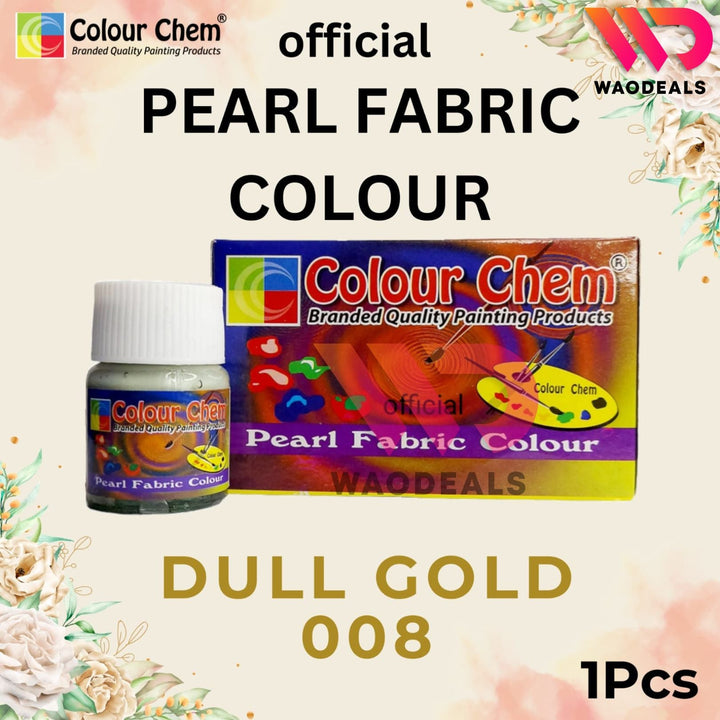1Pc Colour Chem Pearl Fabric Paint - Metallic Glossy & Shiny Colors for Fabrics | 40 Shades (20ml) waodeals