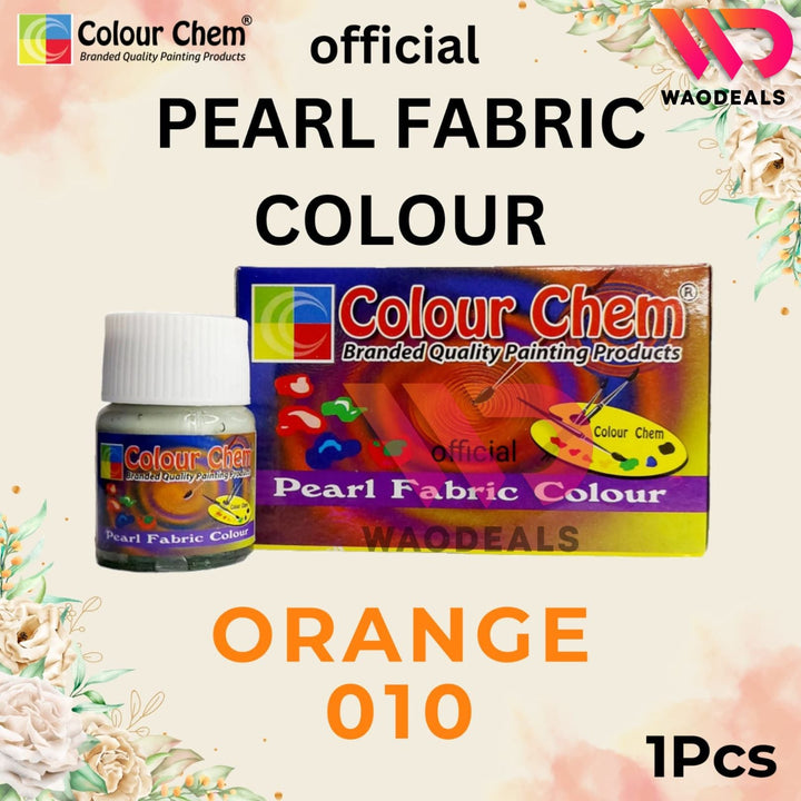 1Pc Colour Chem Pearl Fabric Paint - Metallic Glossy & Shiny Colors for Fabrics | 40 Shades (20ml) waodeals
