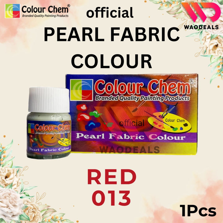 1Pc Colour Chem Pearl Fabric Paint - Metallic Glossy & Shiny Colors for Fabrics | 40 Shades (20ml) waodeals
