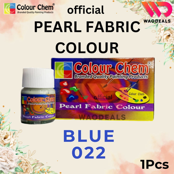 1Pc Colour Chem Pearl Fabric Paint - Metallic Glossy & Shiny Colors for Fabrics | 40 Shades (20ml) waodeals