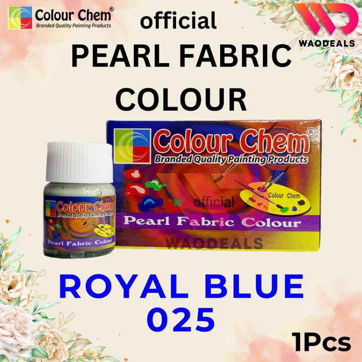 1Pc Colour Chem Pearl Fabric Paint - Metallic Glossy & Shiny Colors for Fabrics | 40 Shades (20ml) waodeals