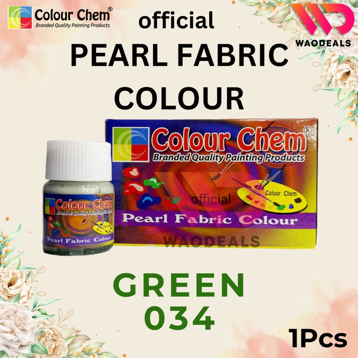 1Pc Colour Chem Pearl Fabric Paint - Metallic Glossy & Shiny Colors for Fabrics | 40 Shades (20ml) waodeals