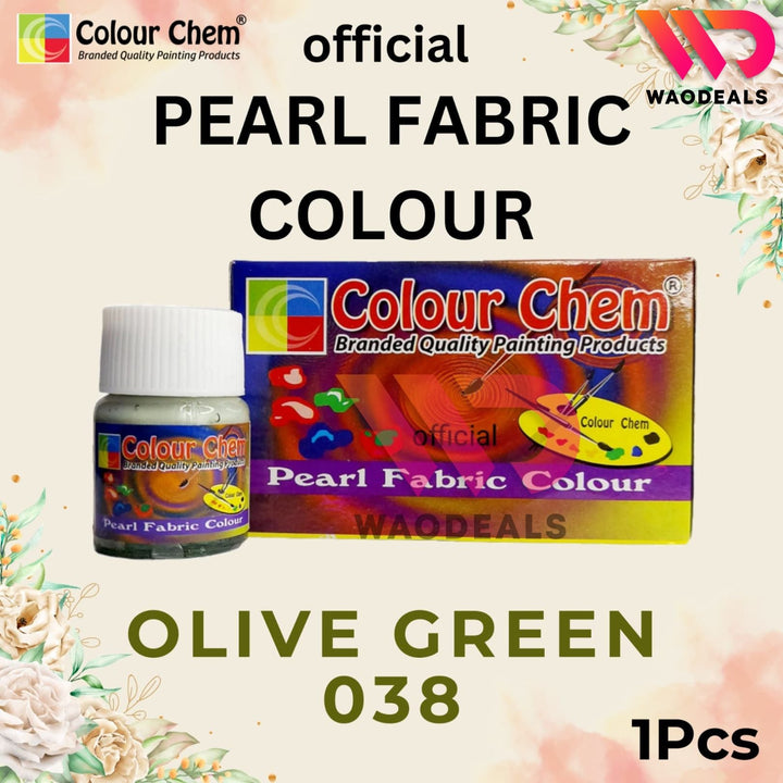 1Pc Colour Chem Pearl Fabric Paint - Metallic Glossy & Shiny Colors for Fabrics | 40 Shades (20ml) waodeals