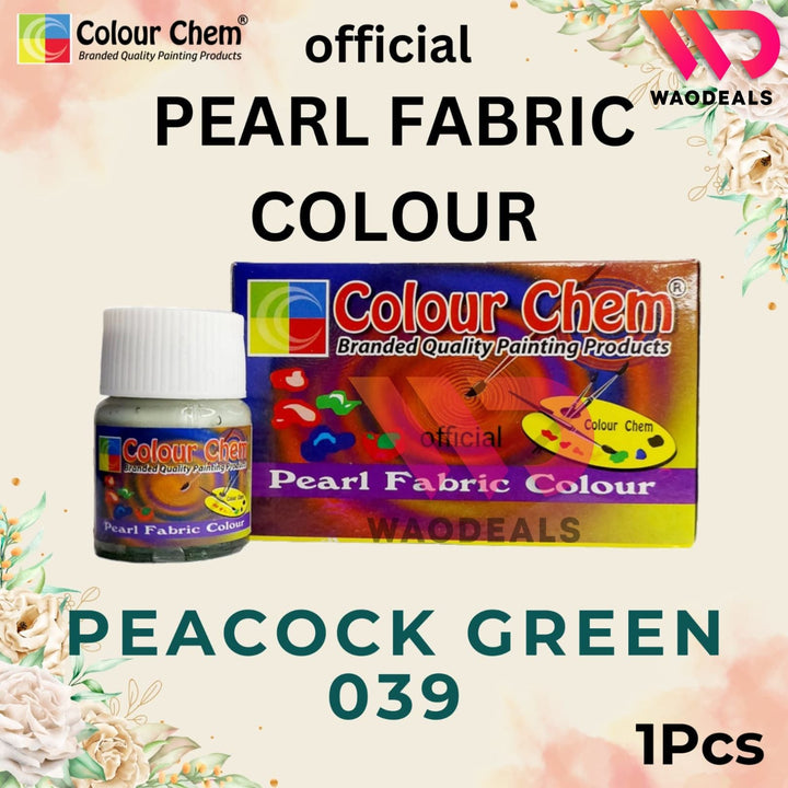1Pc Colour Chem Pearl Fabric Paint - Metallic Glossy & Shiny Colors for Fabrics | 40 Shades (20ml) waodeals