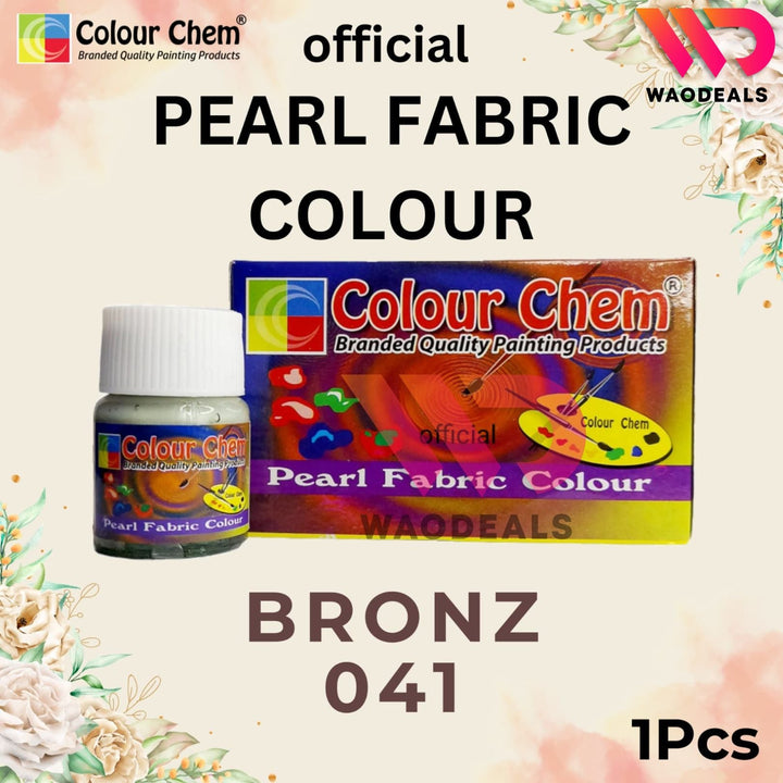 1Pc Colour Chem Pearl Fabric Paint - Metallic Glossy & Shiny Colors for Fabrics | 40 Shades (20ml) waodeals