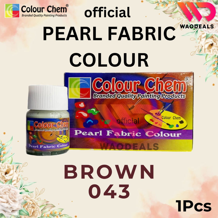 1Pc Colour Chem Pearl Fabric Paint - Metallic Glossy & Shiny Colors for Fabrics | 40 Shades (20ml) waodeals