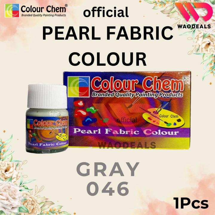 1Pc Colour Chem Pearl Fabric Paint - Metallic Glossy & Shiny Colors for Fabrics | 40 Shades (20ml) waodeals
