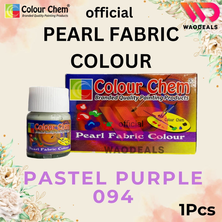 1Pc Colour Chem Pearl Fabric Paint - Metallic Glossy & Shiny Colors for Fabrics | 40 Shades (20ml) waodeals