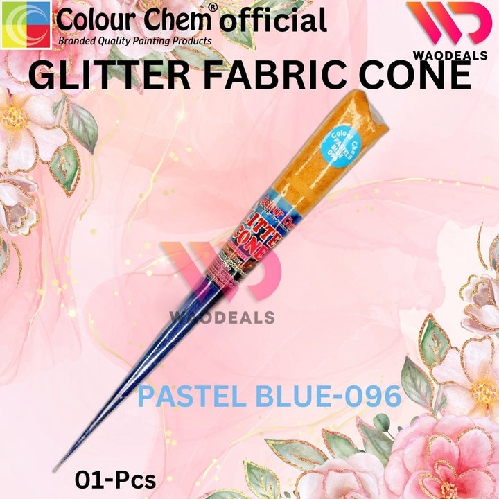 1Pc Colour Chem Sparkle Glitter Fabric Cone Outliner – Versatile Glitter Paint for Silk, Organza, All kind of Fabric, Wood, Metal & DIY Projects waodeals