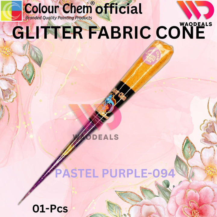 1Pc Colour Chem Sparkle Glitter Fabric Cone Outliner – Versatile Glitter Paint for Silk, Organza, All kind of Fabric, Wood, Metal & DIY Projects waodeals